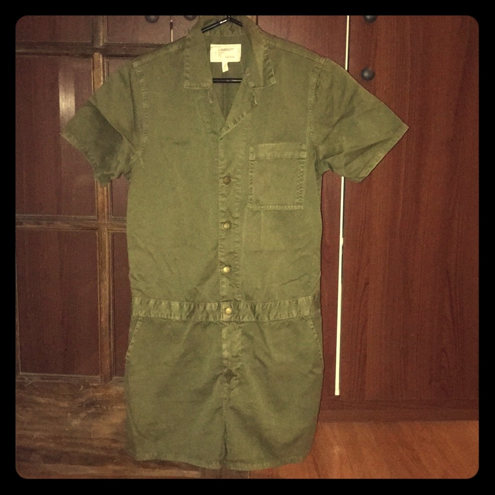 Current Elliot khaki green coverall